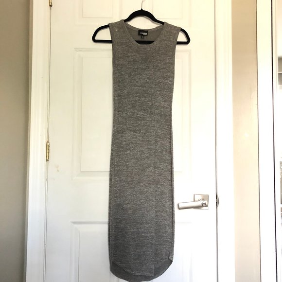 Aritzia Wilfred Free grey bodycon midi dress - Picture 1 of 3